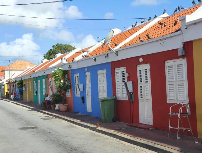 Colourful architecture in historic Otrobanda, Willemstad